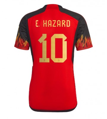 Belgien Eden Hazard #10 Hjemmebanetrøje VM 2022 Kort ærmer